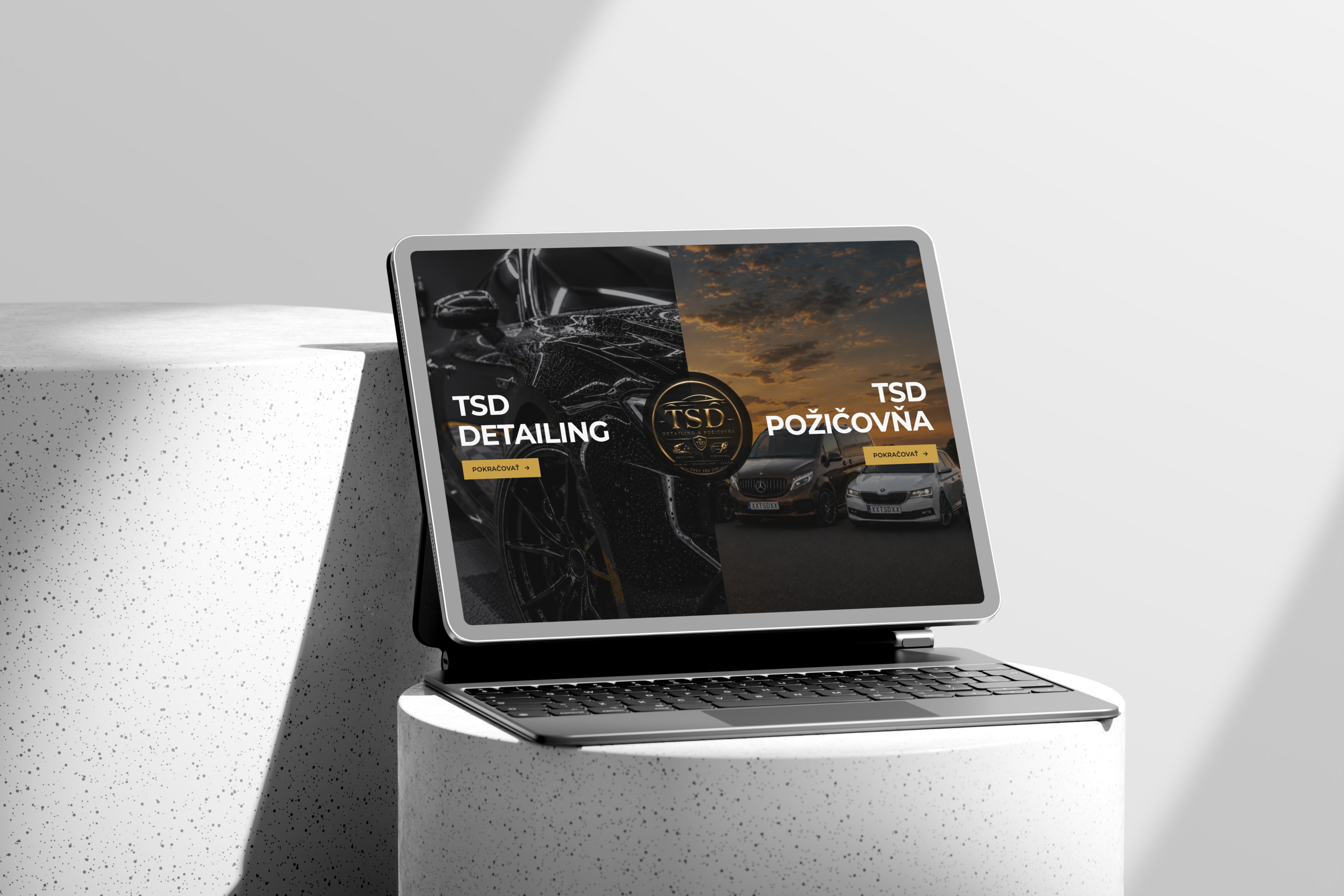 Náhled webu TSD Detailing & Požičovňa