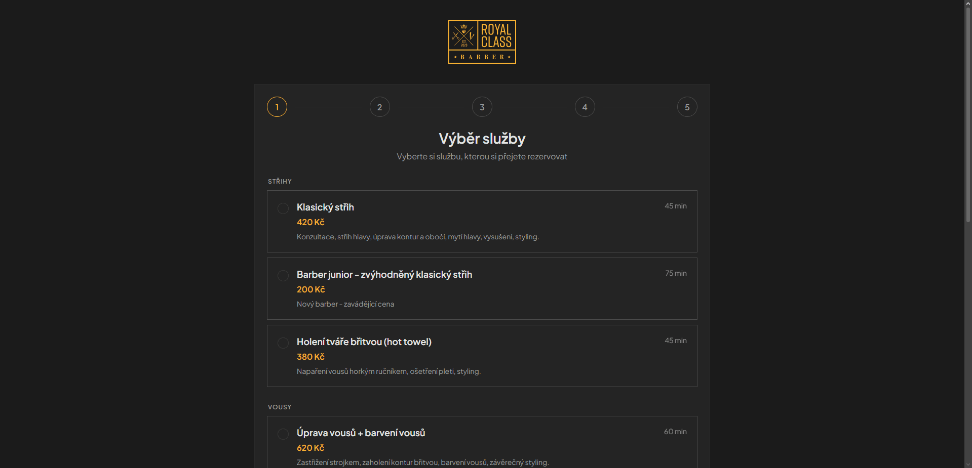 Royal Class Barber - snímek 1